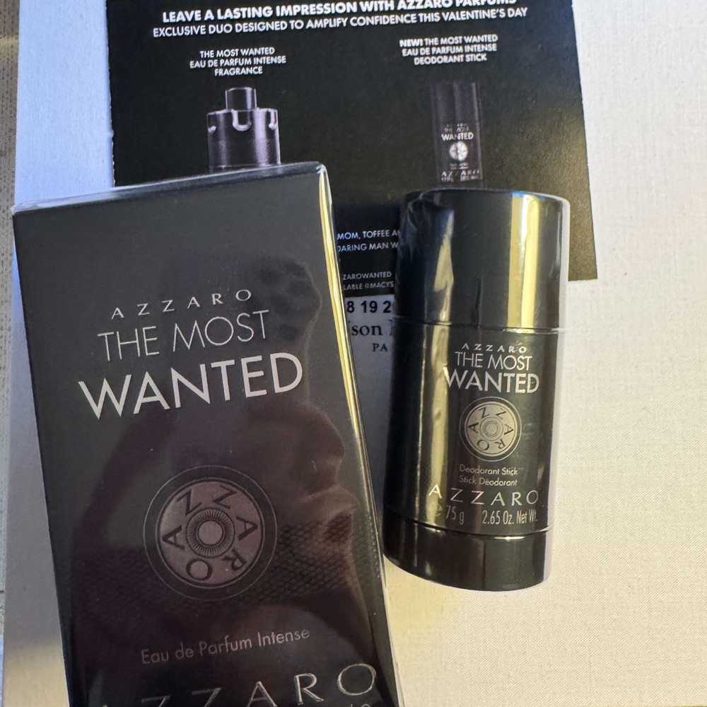 NEW Azzaro The Most Wanted Fragrance AND Deodorant